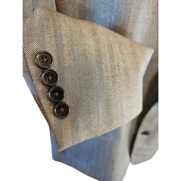 Lauren ralph lauren size 46 R grey 2 button suit blazer EUC preppy classic fit # - Picture 3 of 9